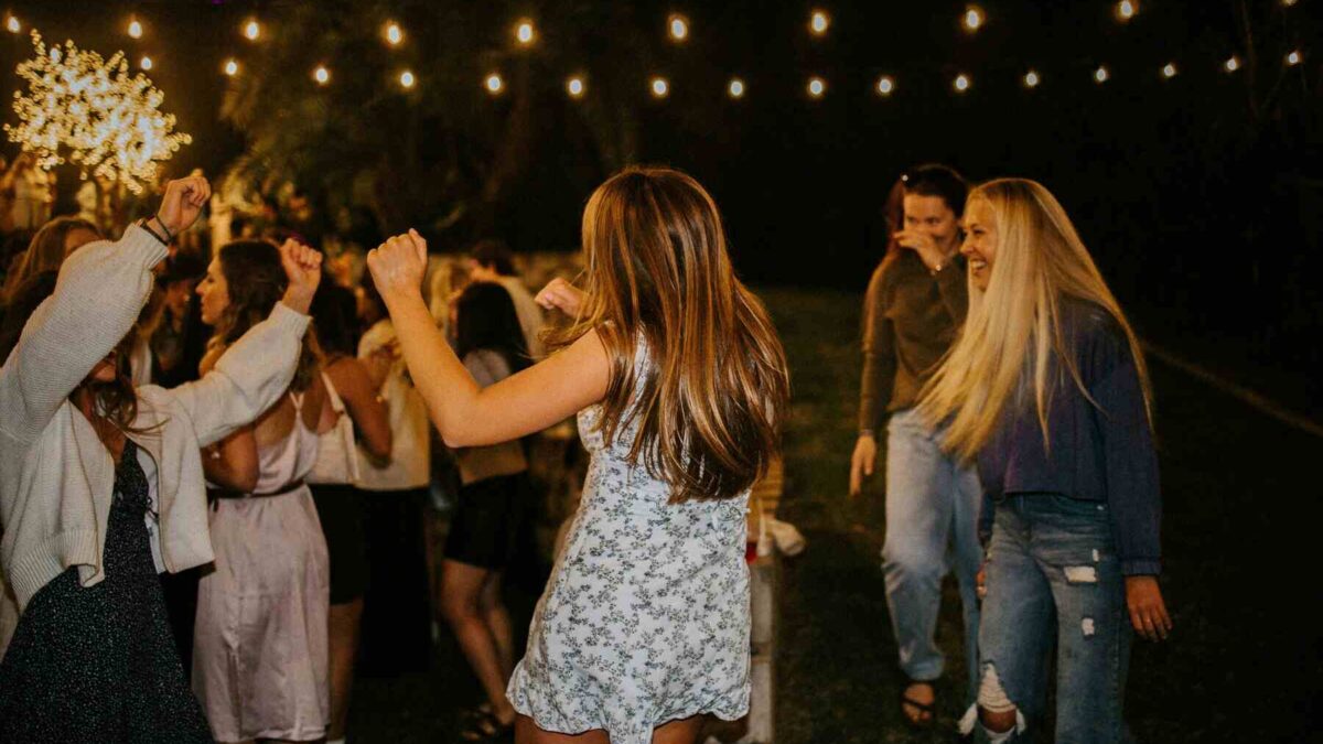 Women Dancing to Spring Fling Playlist