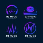 Building a Brand with four DJ Logo examples