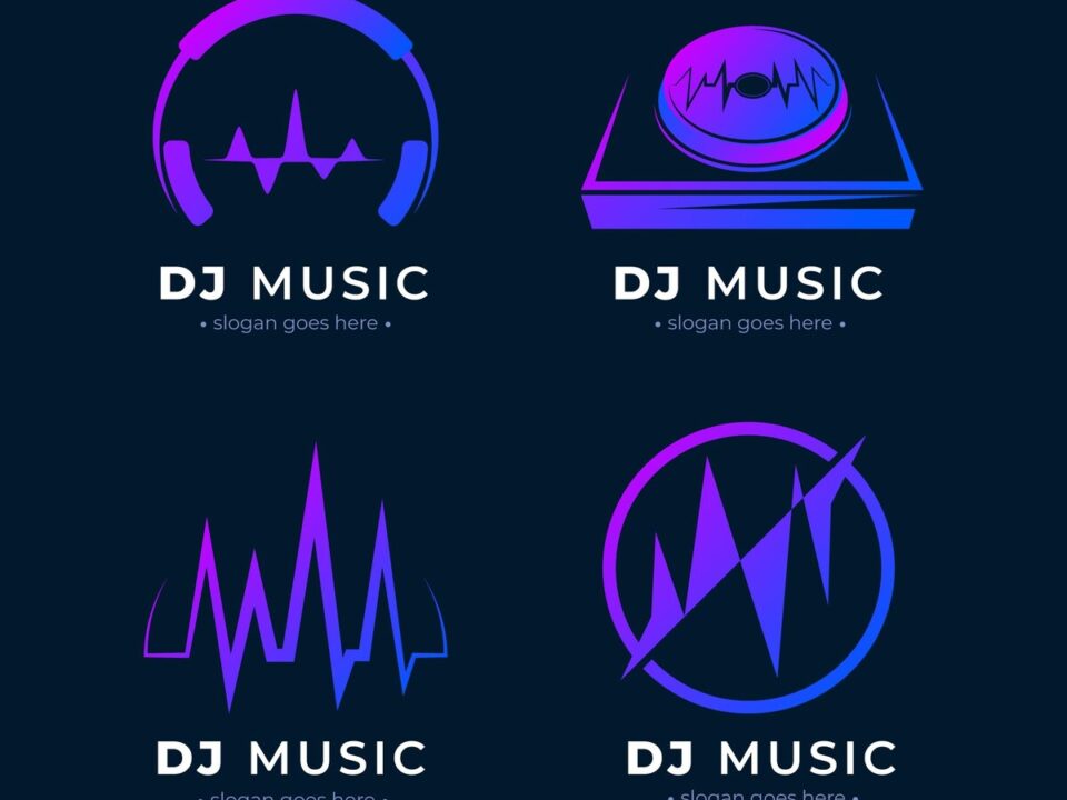 Building a Brand with four DJ Logo examples