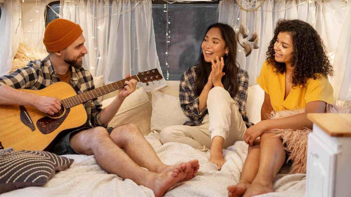 Workers Day playlist on Friday 1 May featuring relaxed music genres playing in a calm home environment for rest and reflection