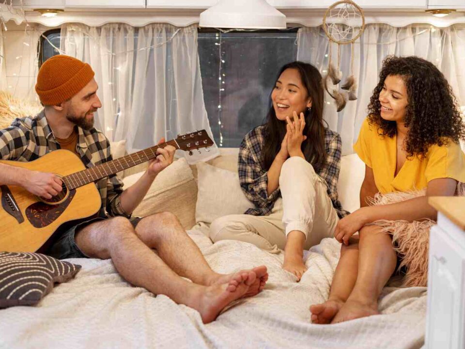 Workers Day playlist on Friday 1 May featuring relaxed music genres playing in a calm home environment for rest and reflection